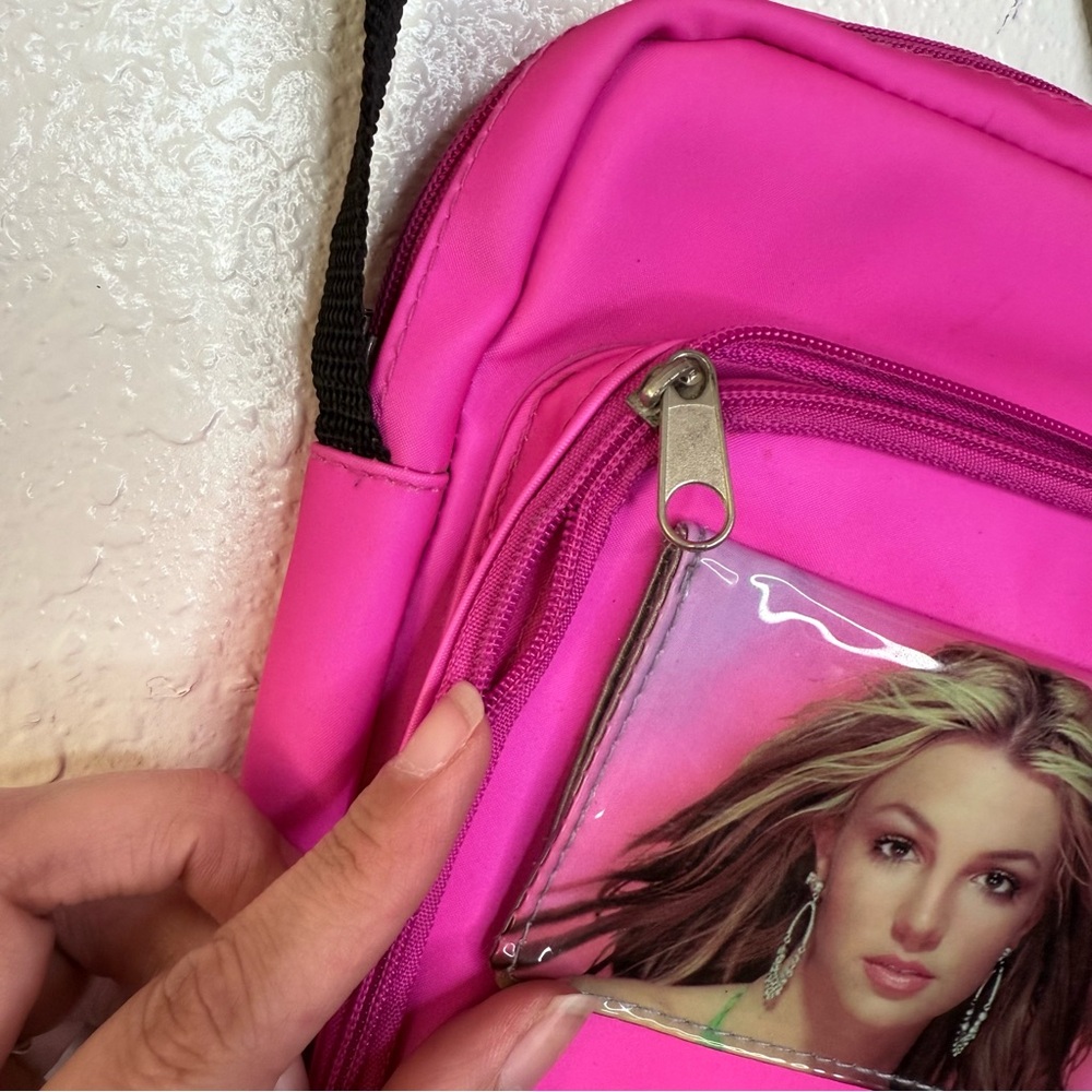 Britney Spears Vintage Y2K 2000 Pink CD Case Pop Icon Holder Purse Bag - Picture 8 of 9
